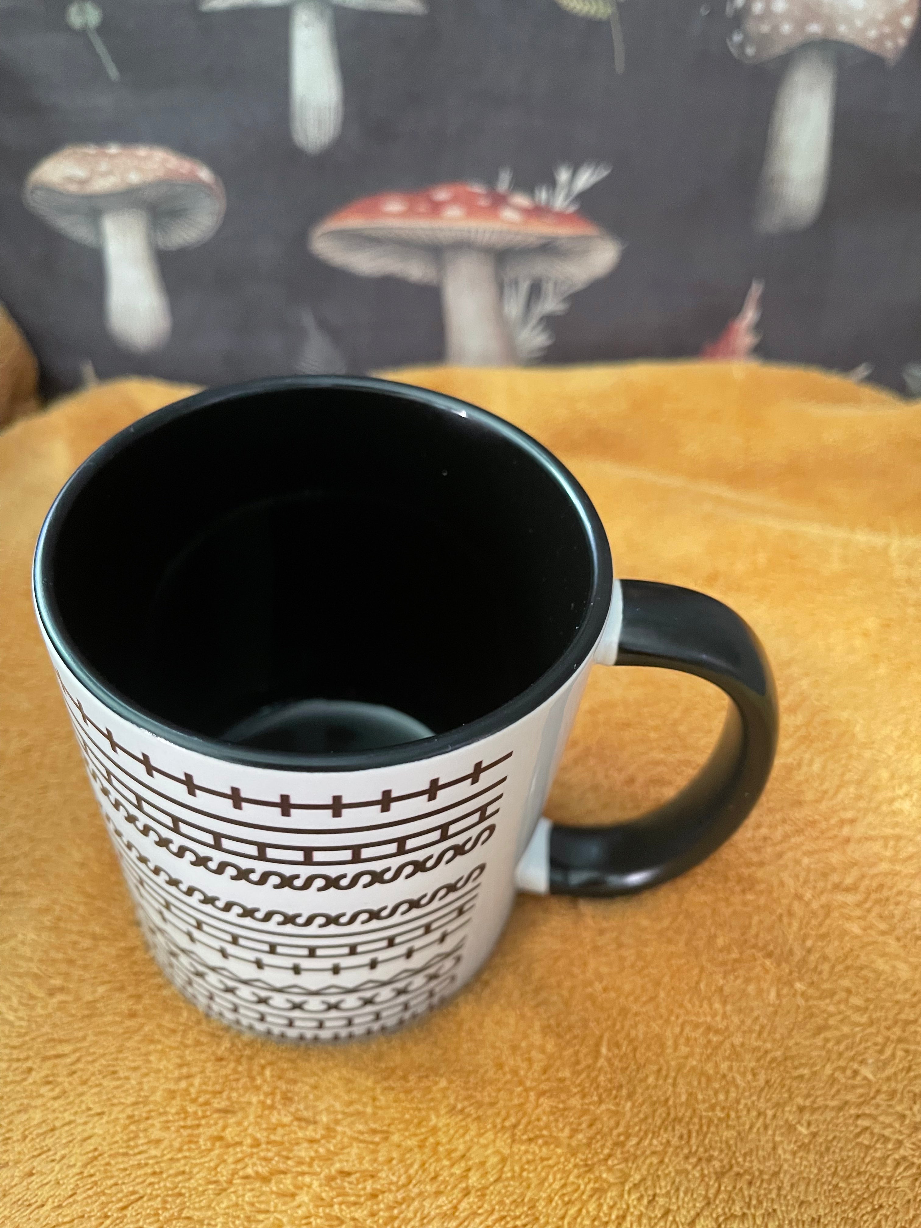 Kubek F..k This S..t Czarne wnętrze